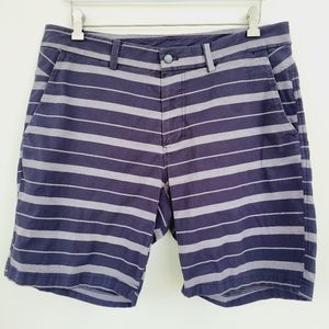 Lululemon mens Commission Short 9  Striped Short Size 36 Golf